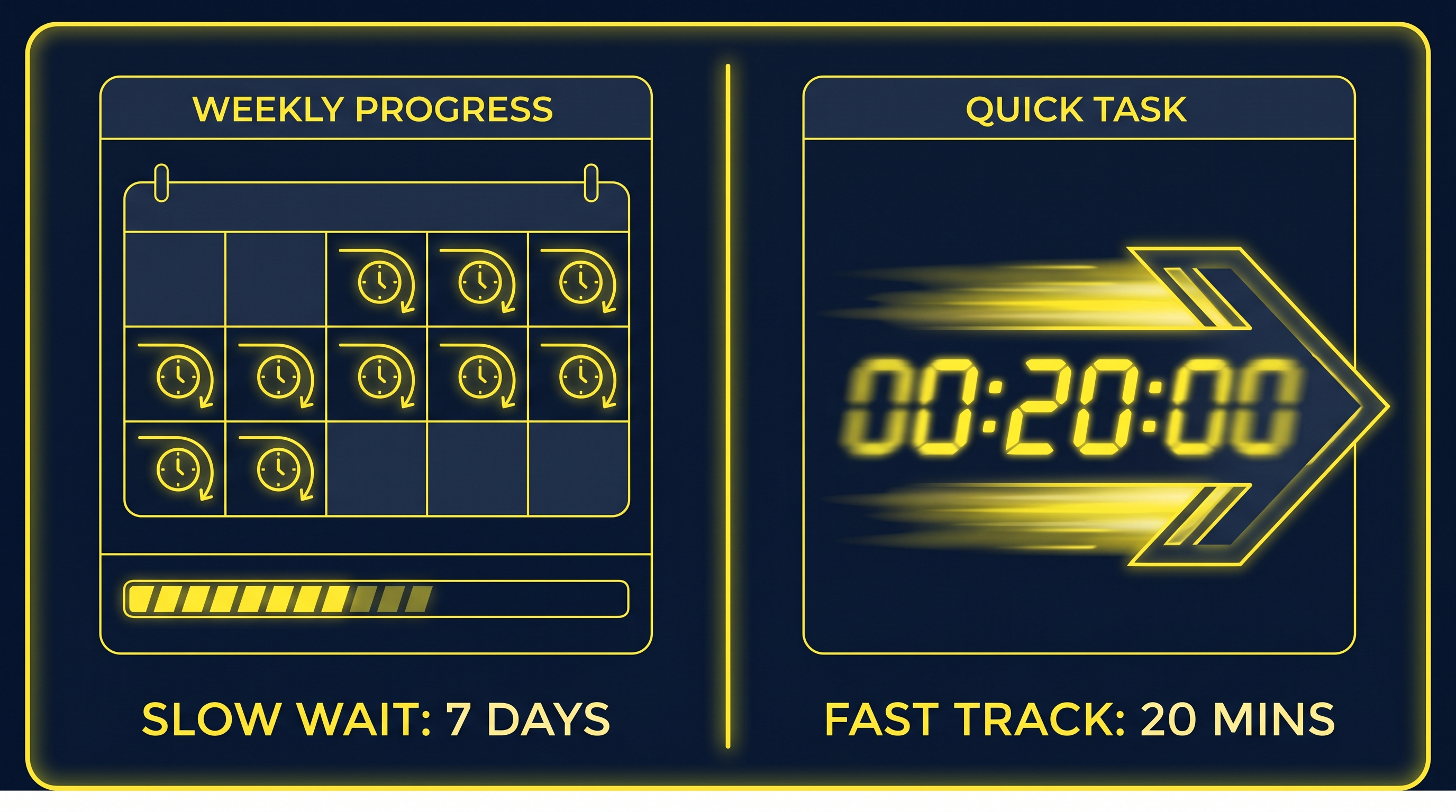 Turnaround time comparison: 7 days with freelance editor vs 20 minutes with AI
